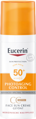 EUCERIN Sun CC Creme getönt mittel LSF 50+